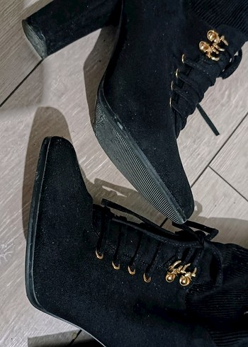 İpekyol süet bağcıklı topuklu bot - Görsel 3