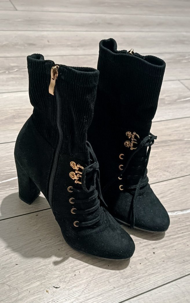 İpekyol süet bağcıklı topuklu bot - Görsel 2