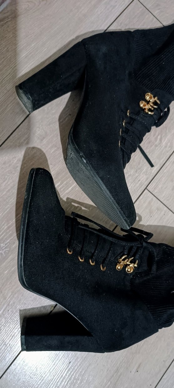 İpekyol süet bağcıklı topuklu bot - Görsel 3