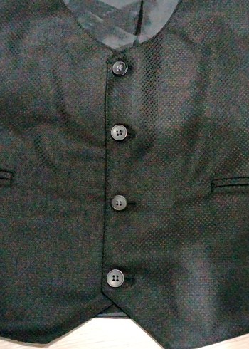 ZENGOLL siyah yelek pantolon takım - Görsel 7