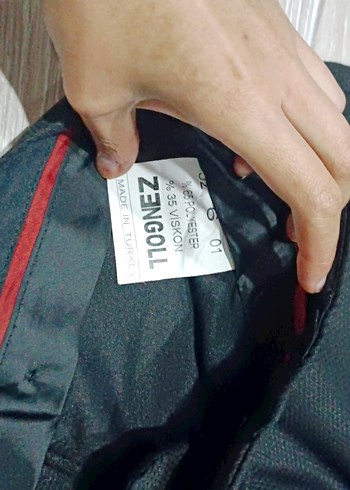 ZENGOLL siyah yelek pantolon takım - Görsel 5