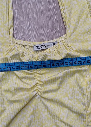 Madonna yaka crop bluz - Görsel 5