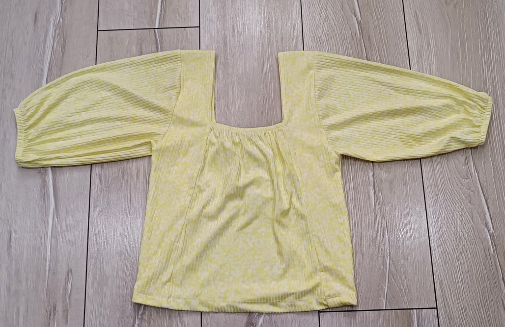 Madonna yaka crop bluz - Görsel 4