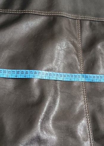 Vintage siyah deri ceket - Görsel 9