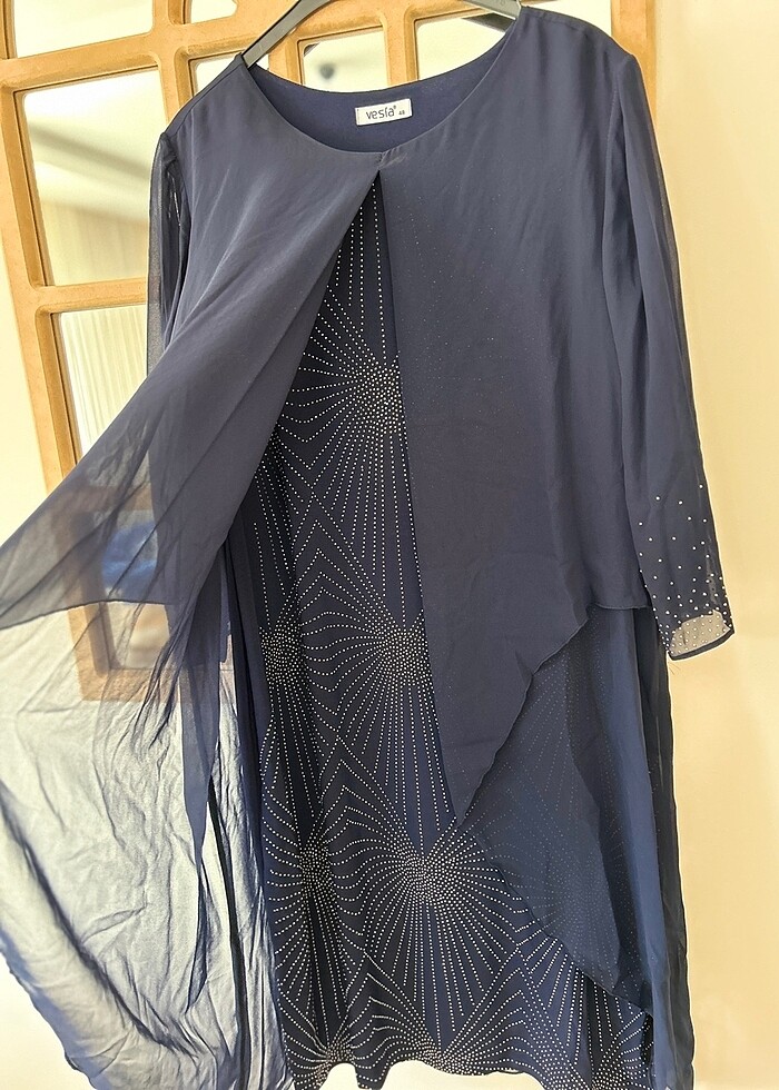 Taş detaylı abiye - Görsel 2