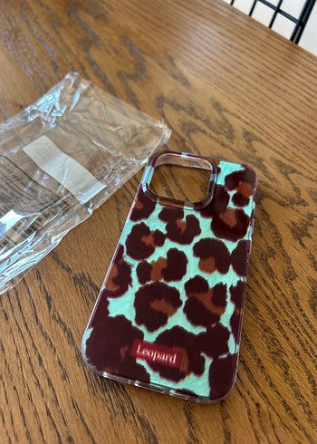 İPhone 15 Pro Leopar Desenli Bohem Telefon Kılıfı