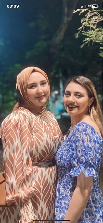 Zara Desenli uzun elbise