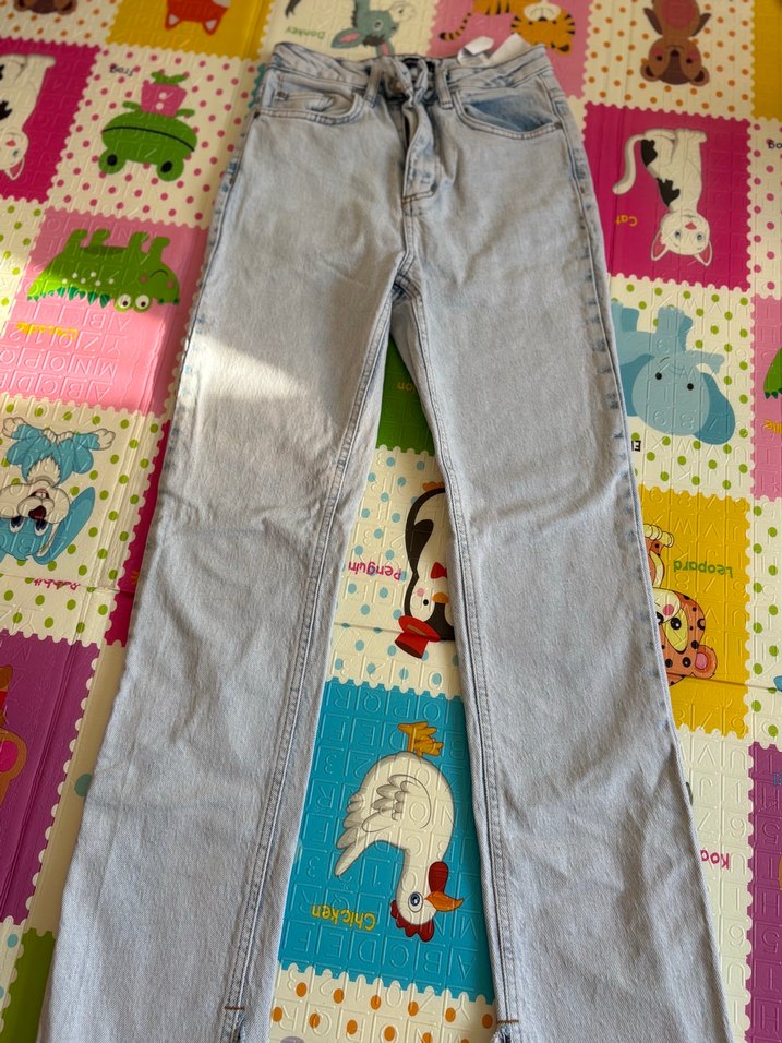 Buz mavi ispanyol pantalon - Görsel 2