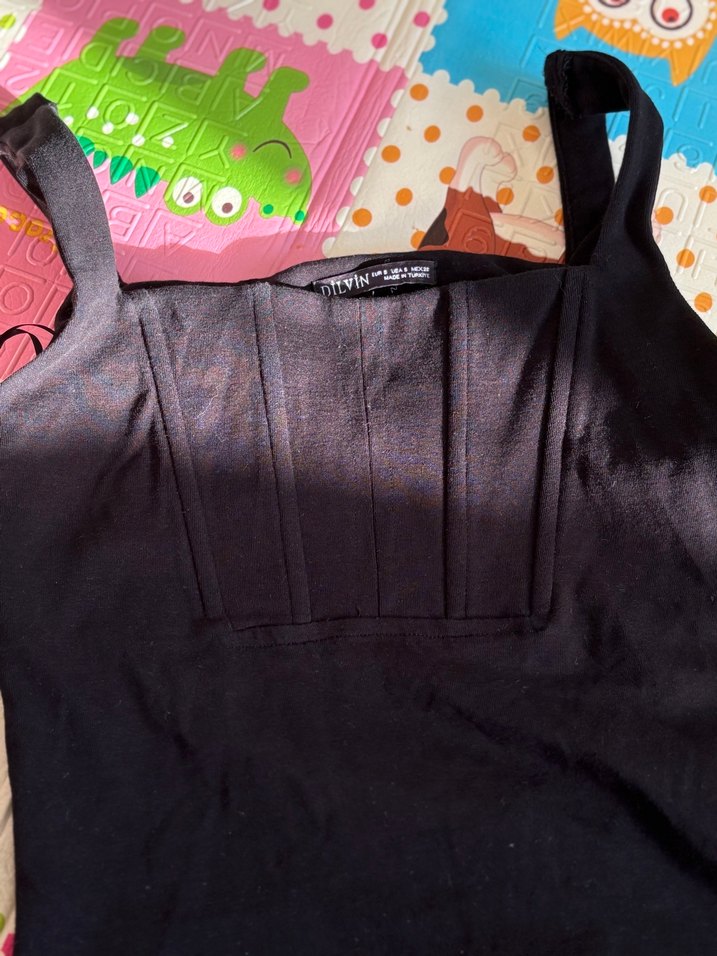 Siyah Mini  Elbise - Görsel 2