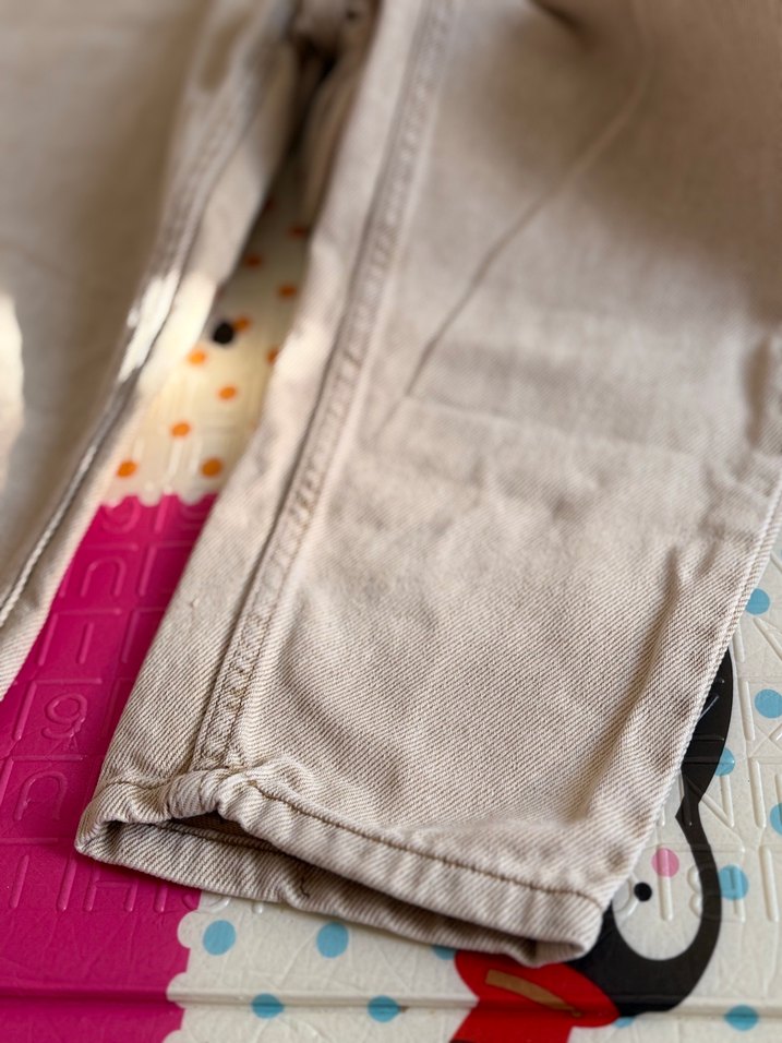 Krem pantalon  ve siyah ispanyol paça pantalon - Görsel 2