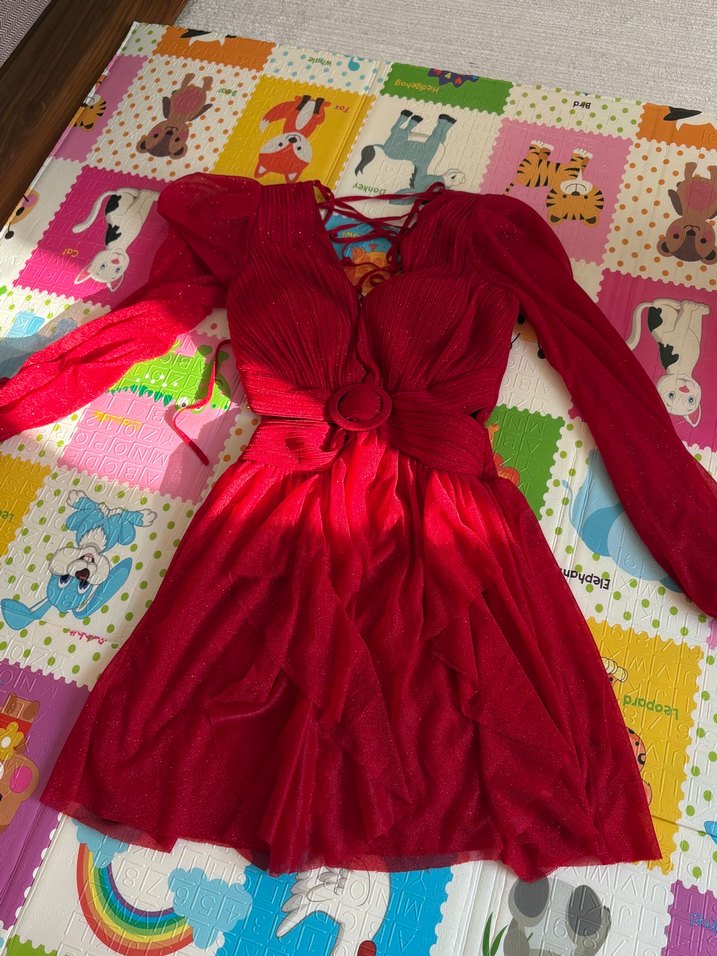 Kına after elbisesi mini - Görsel 2