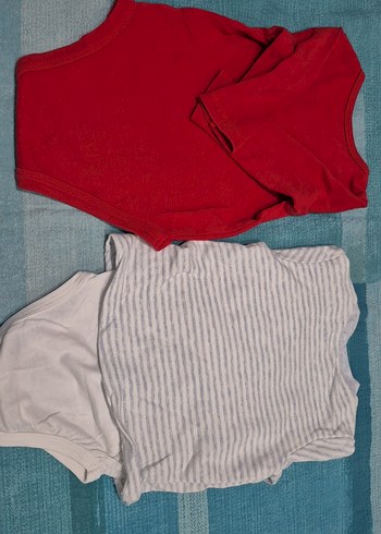 Kırmızı Uzun Kollu Erkek Bebek Body - Görsel 3