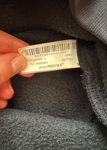 Siyah Baskılı Kısa Kadın Sweatshirt - Görsel 5