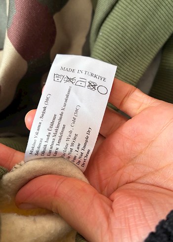 Kadın Kamuflaj Desenli Fermuarlı Sweatshirt - Görsel 3