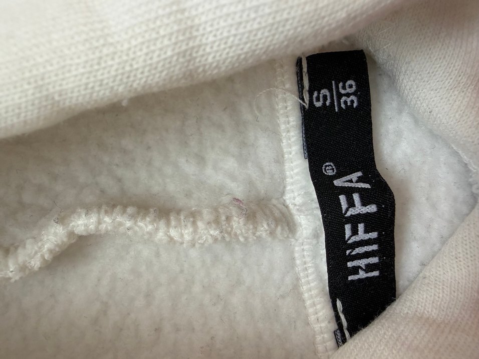 Beyaz Baskılı Kapüşonlu Kadın Sweatshirt - Görsel 2