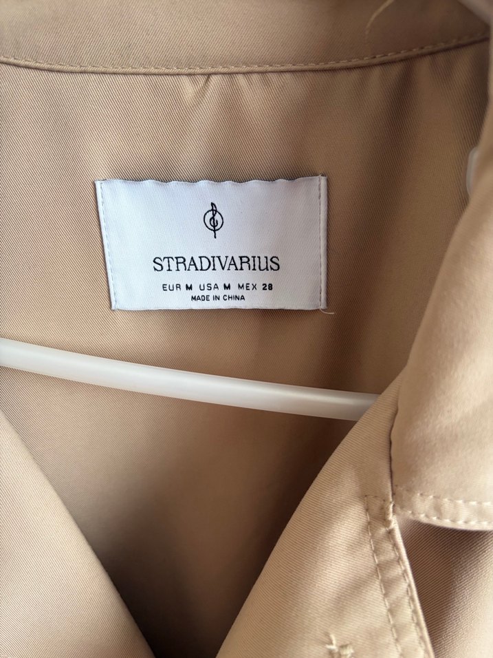 Bej Kadın Süet Trençkot - Görsel 4