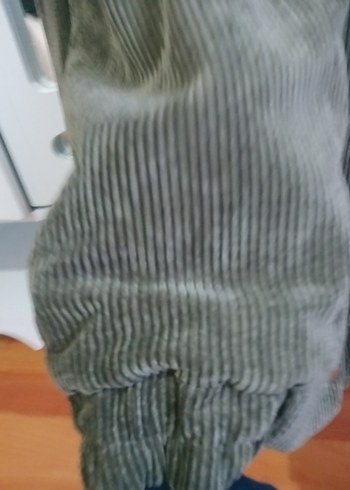 Gri Süet Düğmeli Midi Kadın Ceket mont - Görsel 3