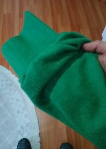 Düğmeli Yeşil Midi Ceketi - Görsel 3