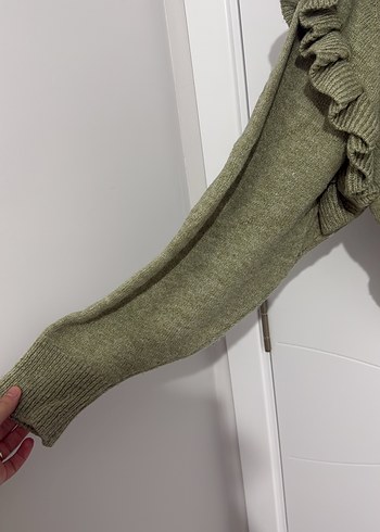 Fırfırlı Triko Kadın Kazak - Görsel 2