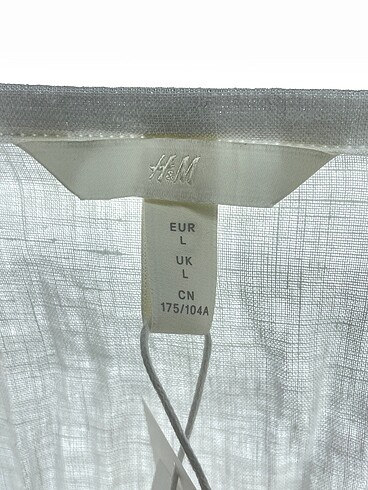 l Beden beyaz Renk H&M Bluz %70 İndirimli.