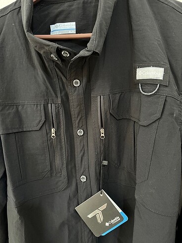 l/xl Beden siyah Renk Columbia Micro Tactikal Gömlek