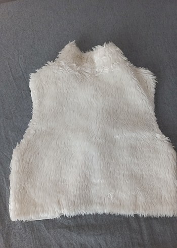 Beyaz Kürk Detaylı Yelek - Görsel 3