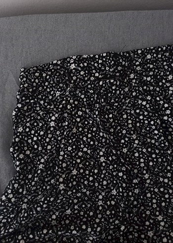 kadin siyah çiçekli alt - Görsel 4