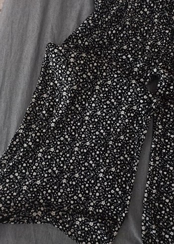 kadin siyah çiçekli alt - Görsel 3