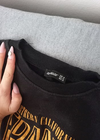 baskılı Kadın Sweatshirt ambar - Görsel 3