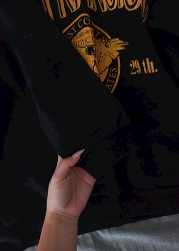 baskılı Kadın Sweatshirt ambar - Görsel 2