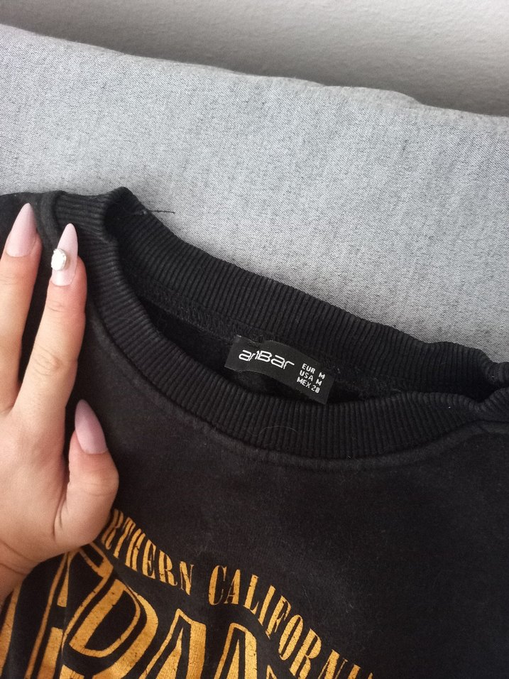 baskılı Kadın Sweatshirt ambar - Görsel 3