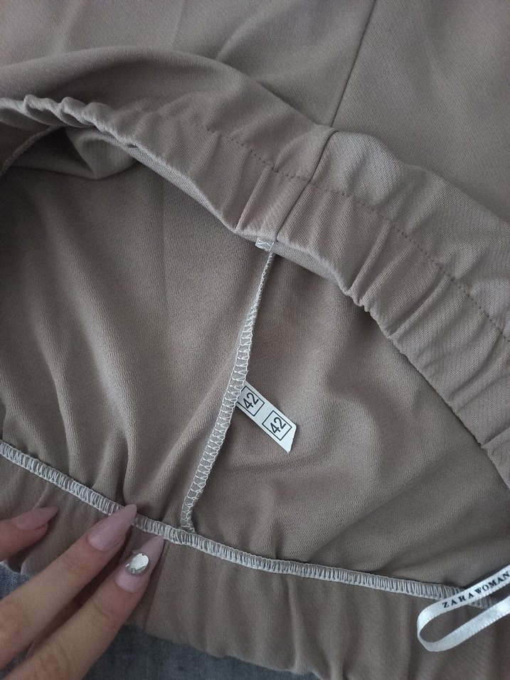 Bej Normal Boy Kadın Kumaş Pantolon - Görsel 3