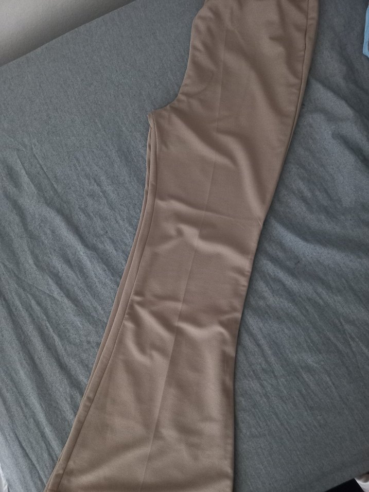 Bej Normal Boy Kadın Kumaş Pantolon - Görsel 4