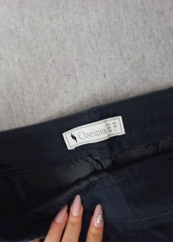Siyah Denim Midi Kadın Etek - Görsel 3