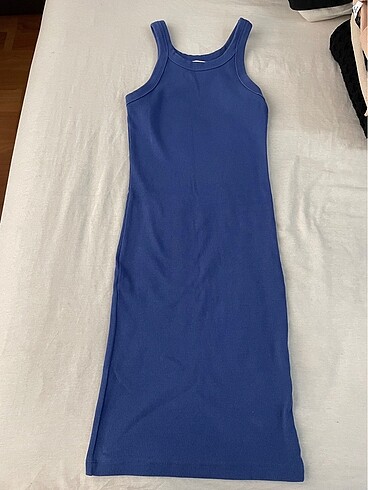 H&M Lacivert elbise