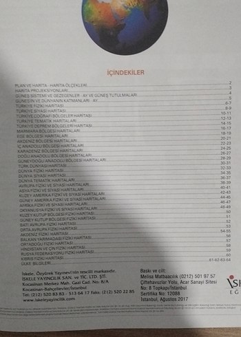 Büyük Atlas Osmanlıca Kitap - Görsel 4