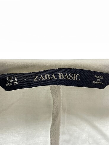 s Beden beyaz Renk Zara Kısa Elbise %70 İndirimli.