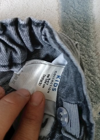 Gri Erkek Çocuk Kot Pantolon Bol Kesim - Görsel 2