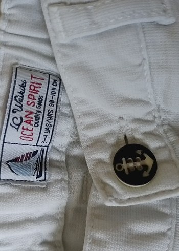 Erkek Çocuk Beyaz Regular Fit Pamuk Pantolon - Görsel 3