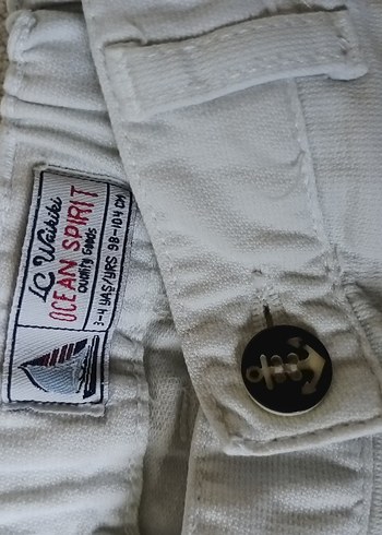 Erkek Çocuk Beyaz Regular Fit Pamuk Pantolon - Görsel 2