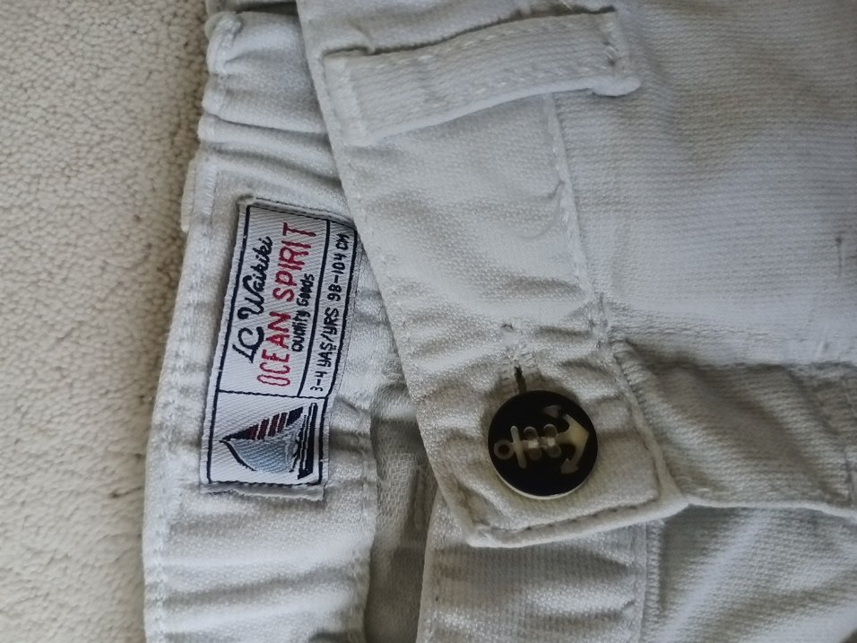 Erkek Çocuk Beyaz Regular Fit Pamuk Pantolon - Görsel 2