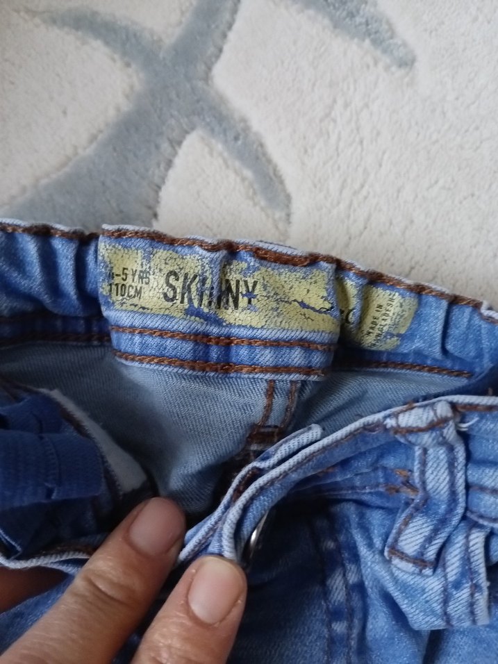 Erkek Çocuk Mavi Denim Pantolon - Görsel 3