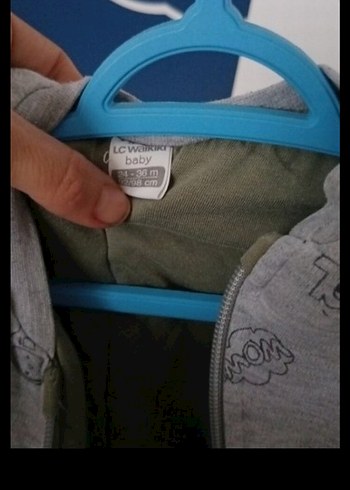 Gri Erkek Çocuk Fermuarlı Uzun Kollu Tulum - Görsel 2