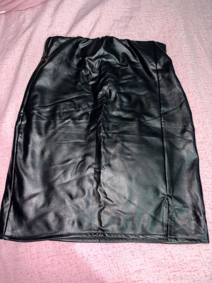 Deri Mini Etek - Görsel 3