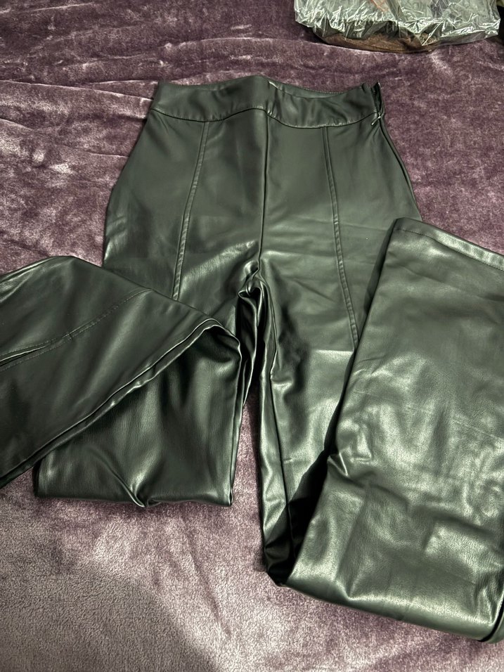 Trendyolmilla Siyah Deri Pantolon - Görsel 3