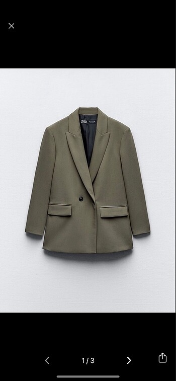 Zara Yeşil Blazer Ceket