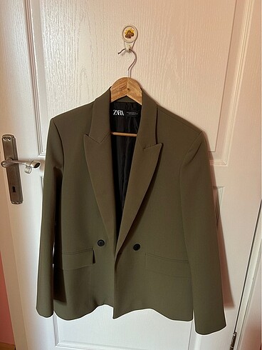 Zara Zara Yeşil Blazer Ceket