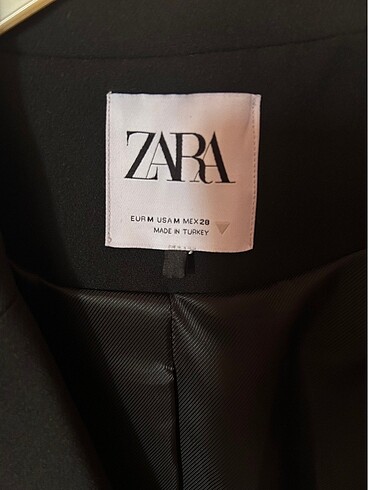 m Beden siyah Renk Zara Siyah Crop Blazer Ceket