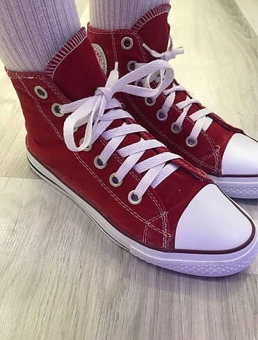 39 Beden gri Renk KIRMIZI CONVERSE
