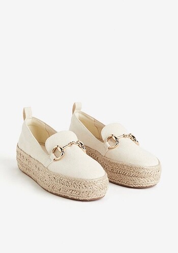 38 Beden H&M-KANVAS ESPADRİL AYAKKABI (ETİKETLİ)